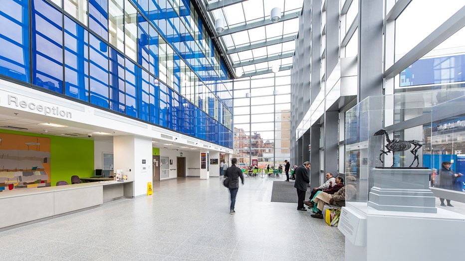 Light and spacious main reception area of the Royal London Hospital Light and spacious main reception area of the Royal London Hospital
