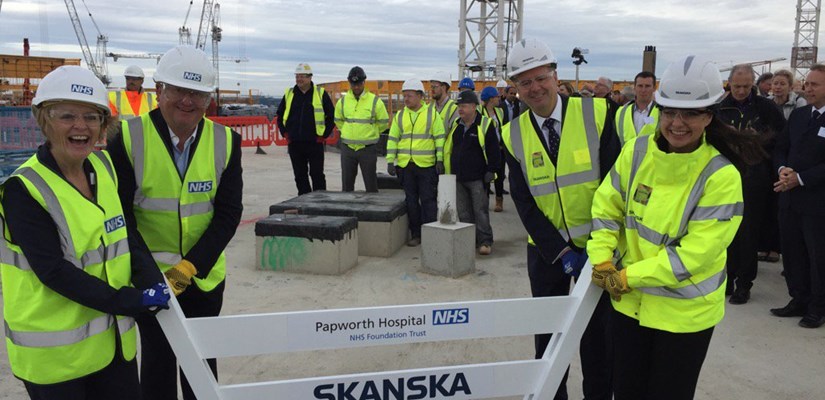 Papworth topping out Papworth topping out