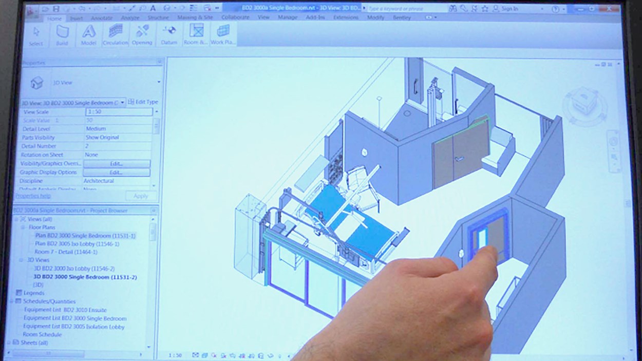 A 3D model of a Skanska project