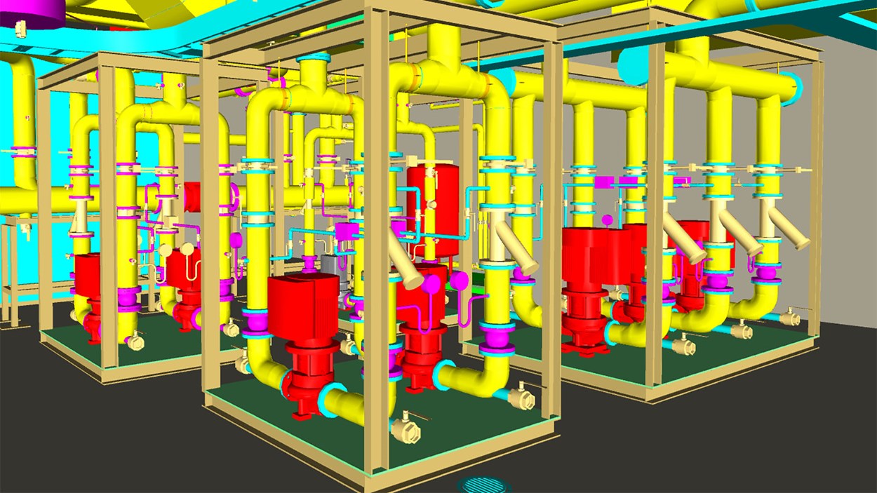 A 3D model of a Skanska project