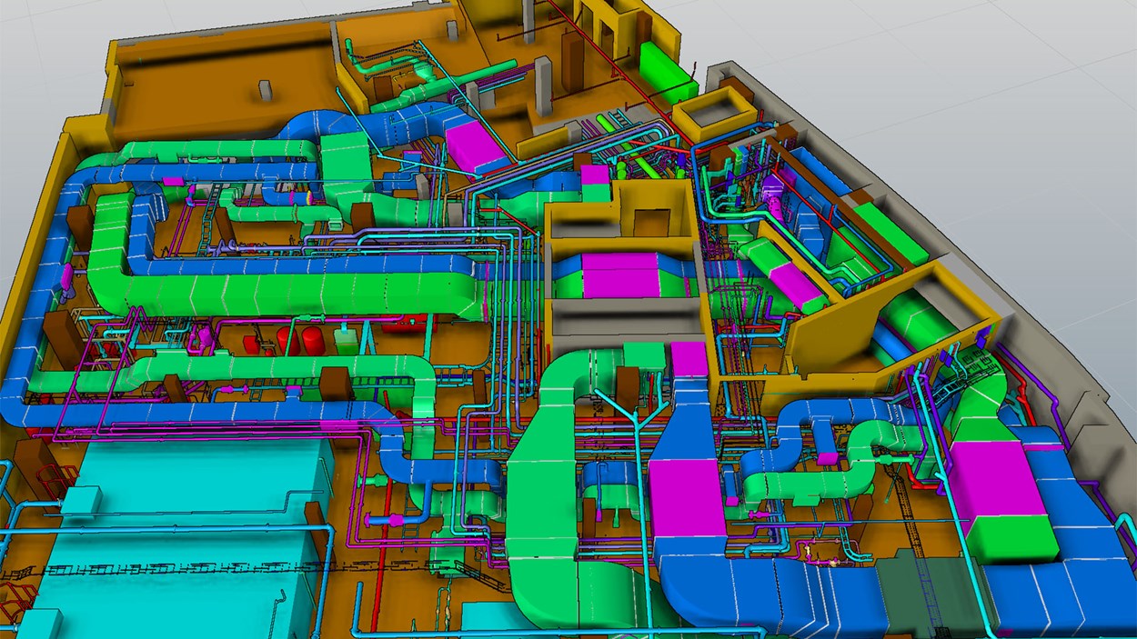 A 3D model of a Skanska project