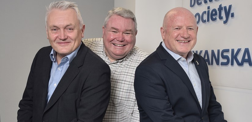Skanska’s team in Manchester: Mark Boden, Iwan Evans and Mo Perkins Skanska’s team in Manchester: Mark Boden, Iwan Evans and Mo Perkins
