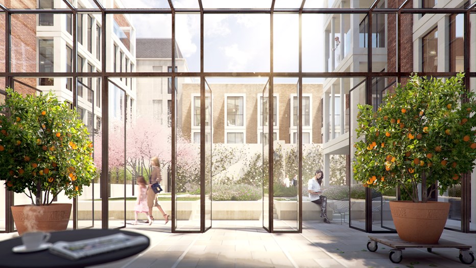 The Knightsbridge Estate Courtyard view The Knightsbridge Estate Courtyard view
