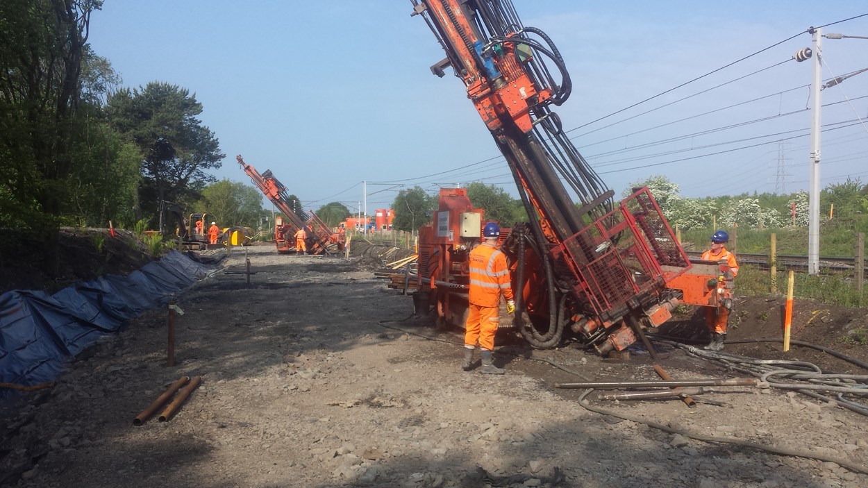 M74 Gantry Piles