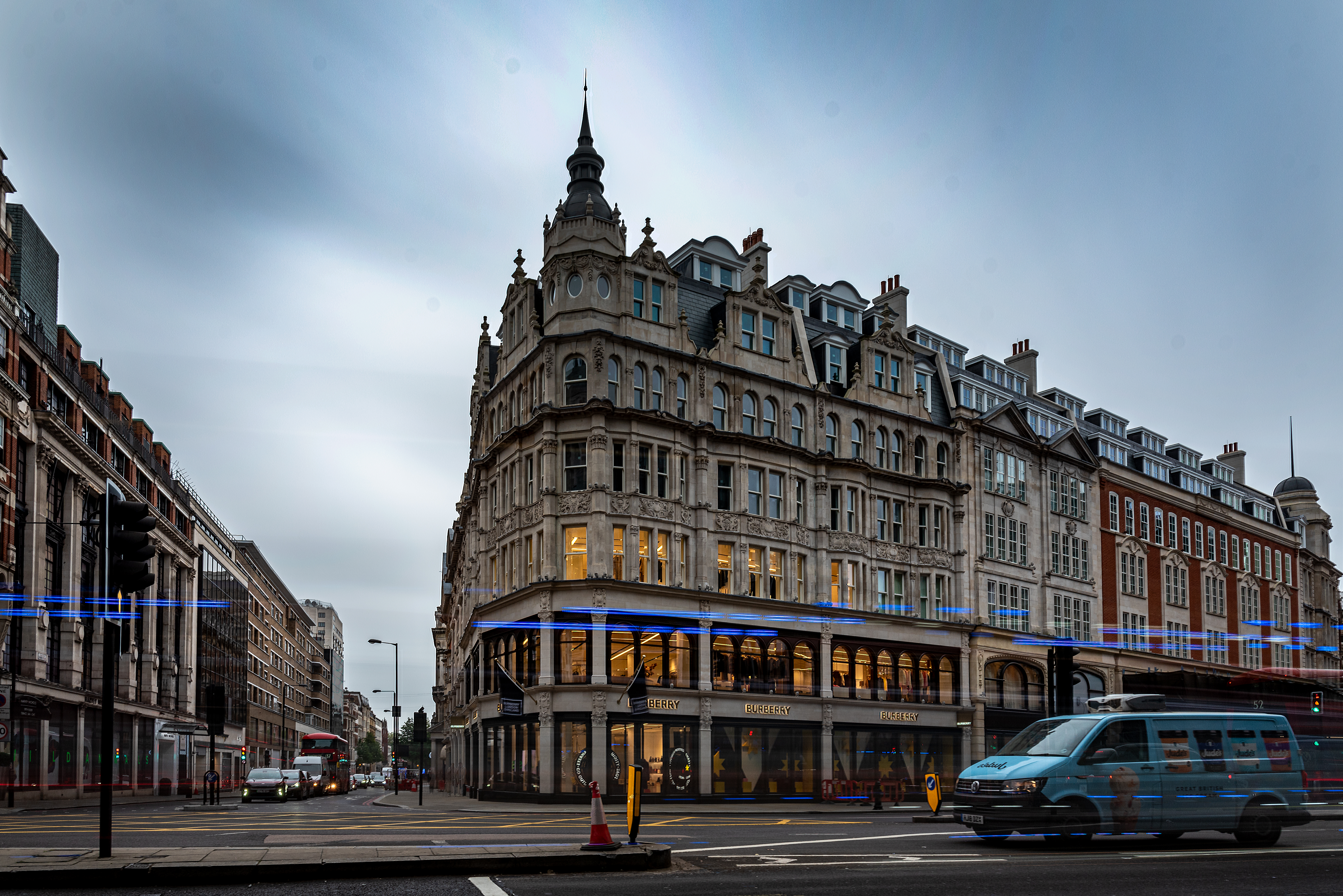 A view of the The Knightsbridge Estate from the side of the road