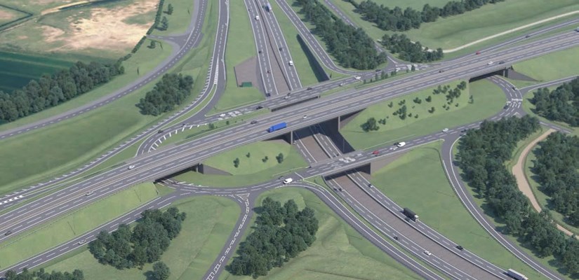A visualisation showing part of the new 10-mile dual carriageway