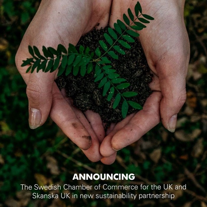 Skanska UK and the Swedish Chamber of Commerce for the UK announce new sustainability partnership