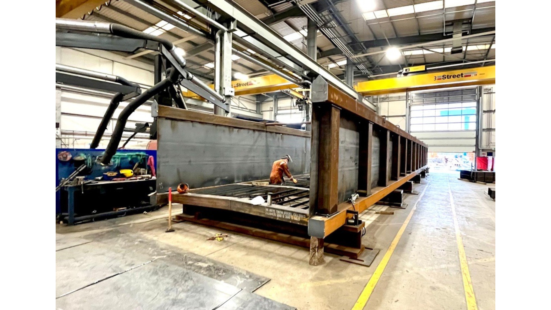 Duniface bridge during construction