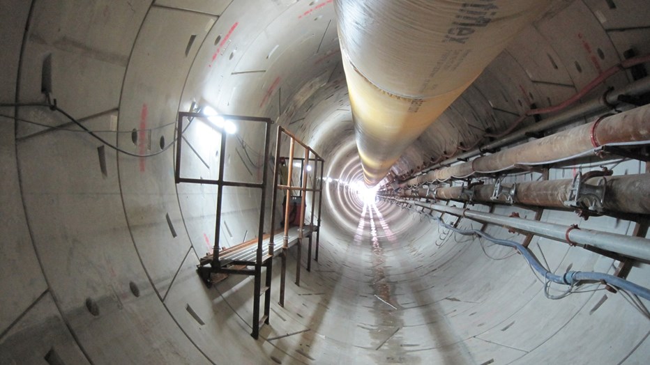 This will be the longest gas pipeline in a tunnel, inserted in a single string, in the world. 