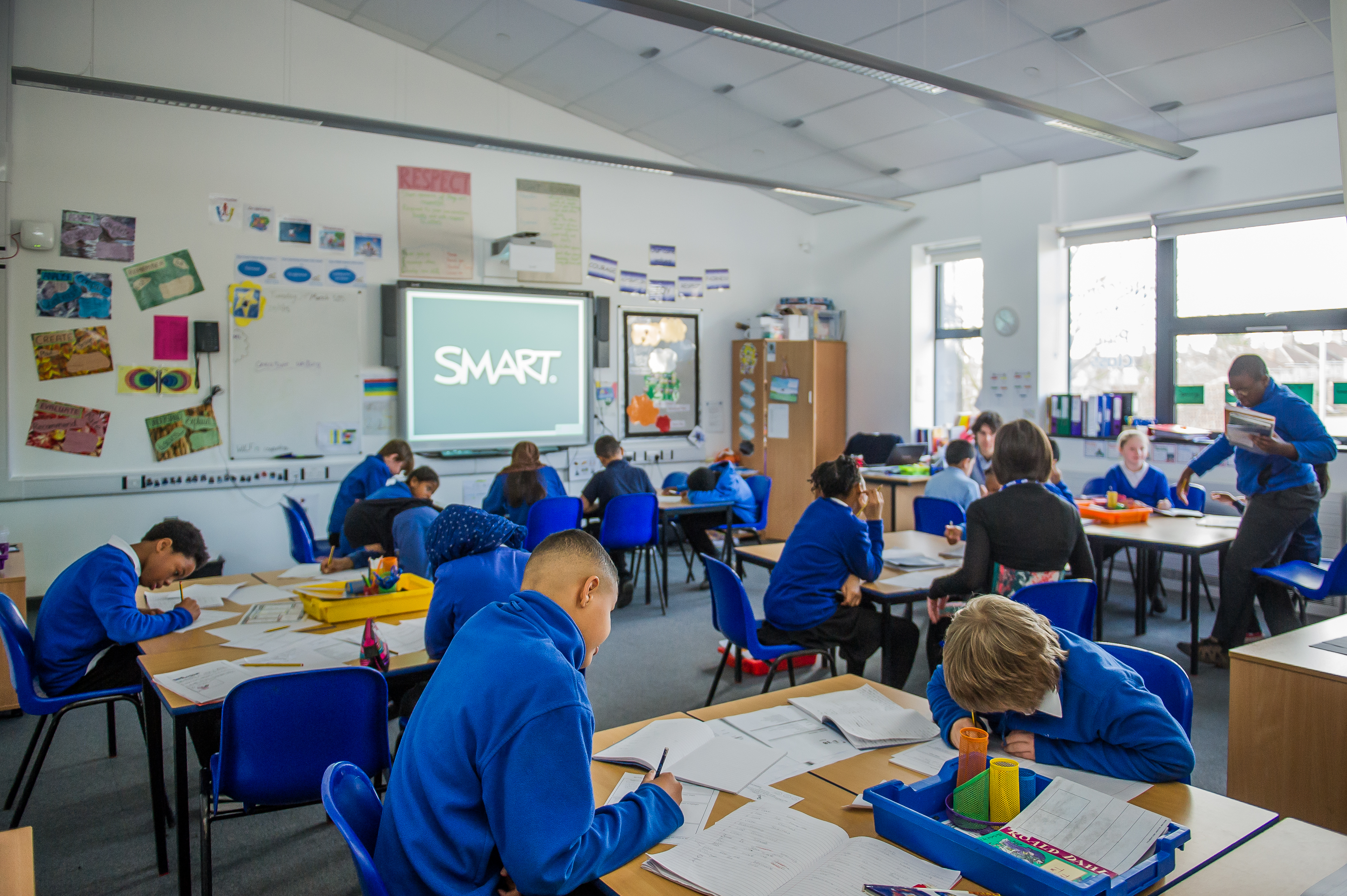 One of the bright learning spaces we created at Glenfrome Primary as part of a major refurbishment