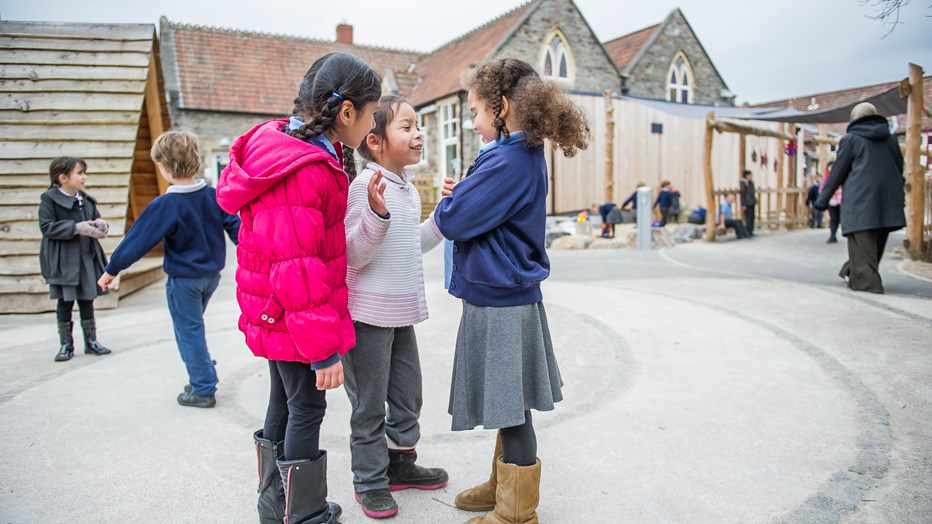 Playtime fun in St Werburghs Primary’s landscaped exterior space Playtime fun in St Werburghs Primary’s landscaped exterior space