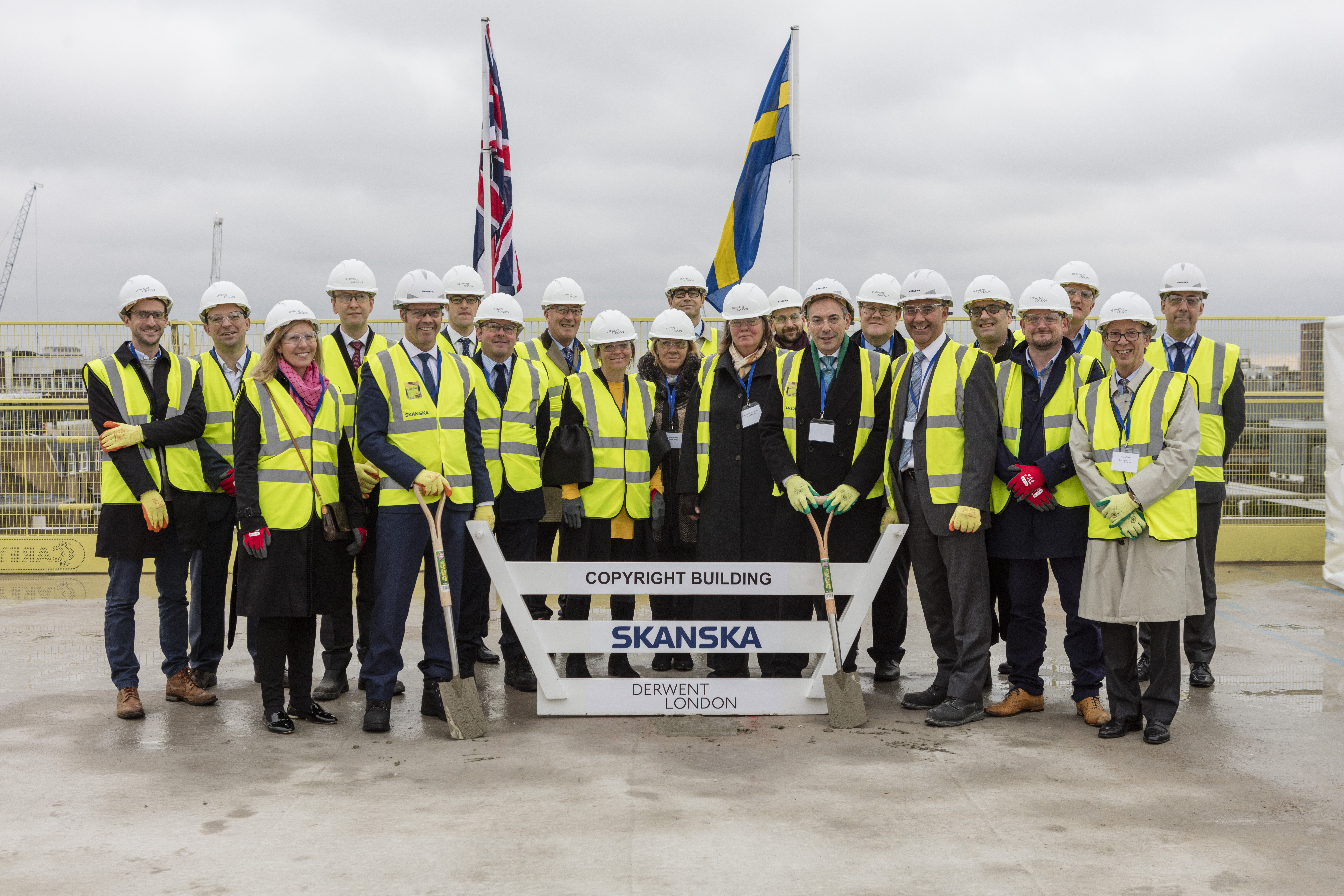 The Copyright Building topping out
