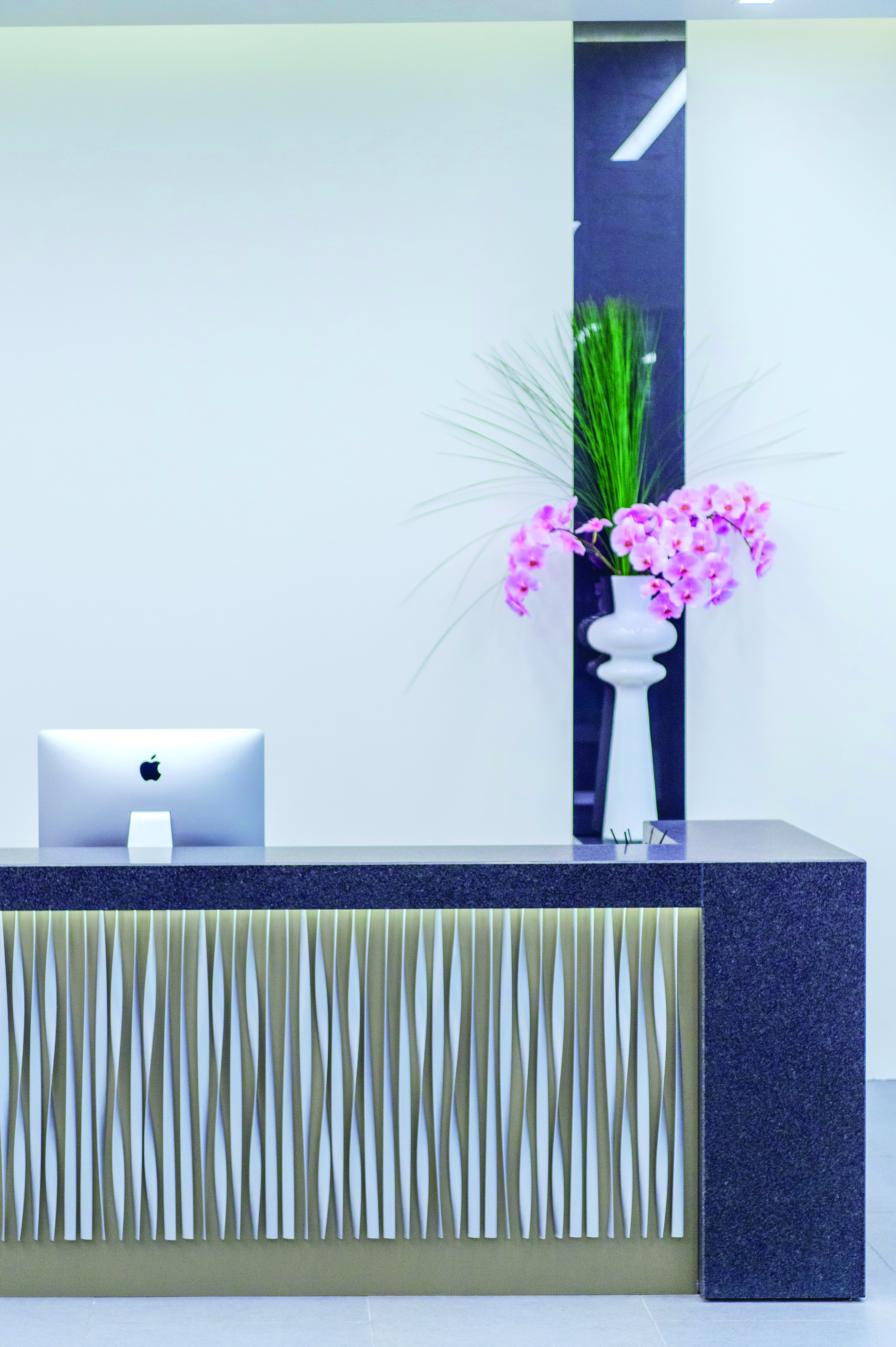 Reception desk in The Monument Building