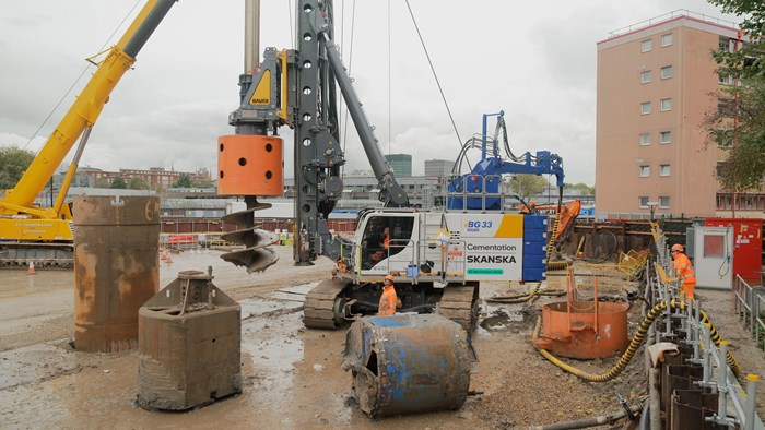 Cementation Skanska trials first use of plugged-in drilling rig