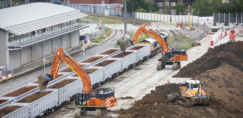 The new logistics hub in Willesden will take one million HGVs off the roads. 