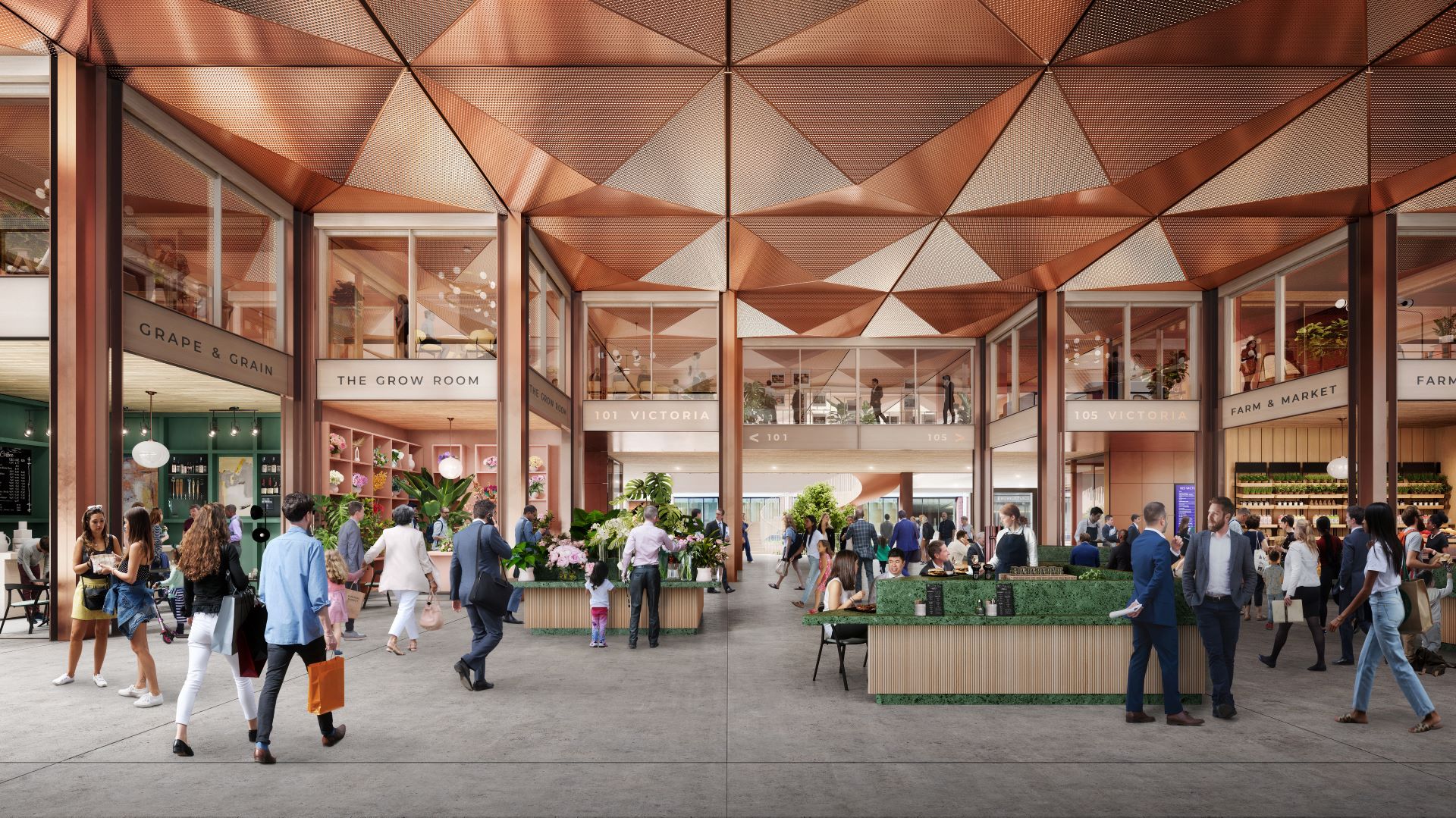 105 Victoria Street - Village Square entry