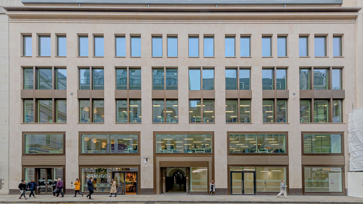 The front of the 51 Moorgate office in London