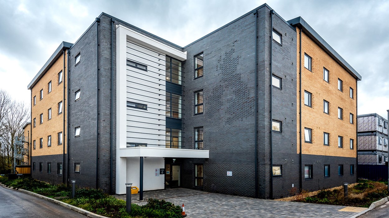 Modular accommodation at Worthy Down, a major military construction project