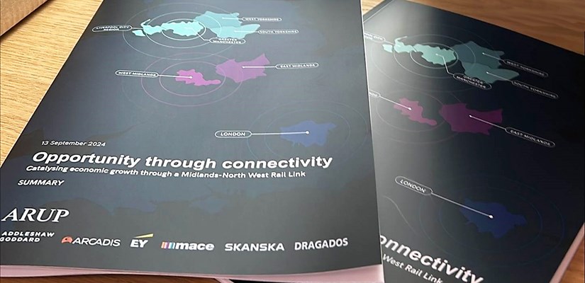 The Opportunity through Connectivity report the Opportunity through Connectivity report cover sitting on a table