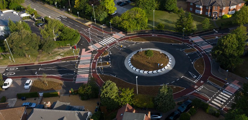 A birds' eye view of the redesigned roundabout - image 1 A birds' eye view of the redesigned roundabout - image 1