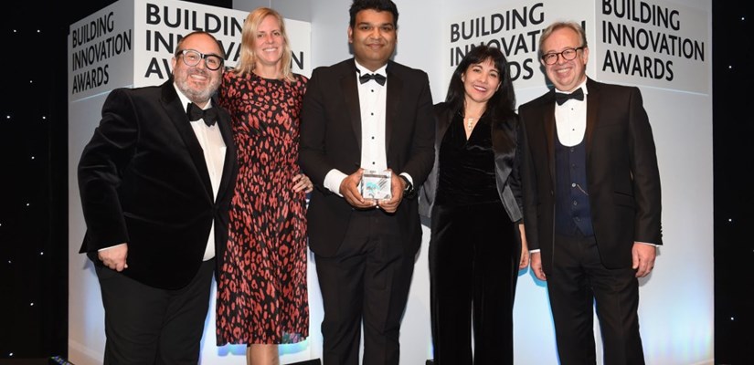 Pictured left to right: Justin Moorhouse – event host, Ingrid Hansen – Head of Product Development, Vaibhav Tyagi – Head of Innovation, Denitza Moreau – Design Management Academy Lead and Robert Hine – Head of Commercial Partnerships, BSI