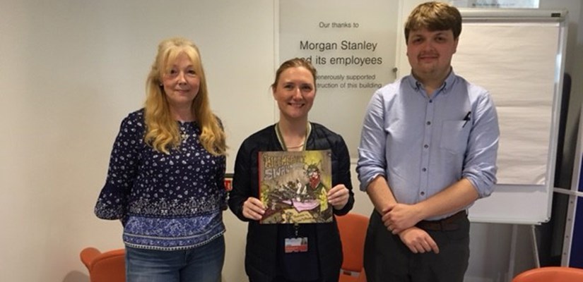 (l-r) Di Toft, Fiona McArthur and Josh Williams at GOSH for the Skanska book launch event