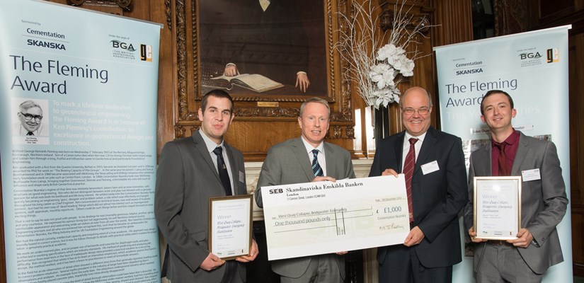Mike King, Crestmoor Construction, Martin Pedley, Cementation Skanska, Peter Radford and Adam Cane, Somerset County Council Mike King, Crestmoor Construction, Martin Pedley, Cementation Skanska, Peter Radford and Adam Cane, Somerset County Council