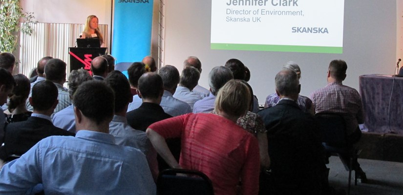 Jennifer Clark at the Skanska/Low Carbon South West Building Sustainable Cities panel debate Jennifer Clark at the Skanska/Low Carbon South West Building Sustainable Cities panel debate