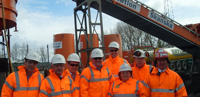 Members of Cementation Skanska Management Team visited our site at Borders Railway site