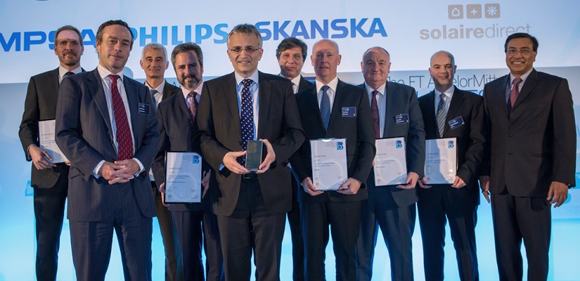 Skanska's Mike Putnam and the winners of the FT ArcelorMittal Awards, with FT Editor Lionel Barber and Chief Executive of ArcelorMittal Lakshmi Mittal Skanska's Mike Putnam and the winners of the FT ArcelorMittal Awards, with FT Editor Lionel Barber and Chief Executive of ArcelorMittal Lakshmi Mittal