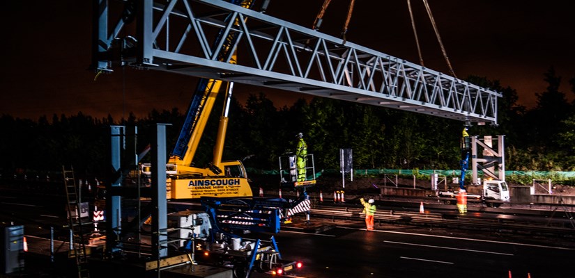 M25 gantry instalation M25 gantry instalation