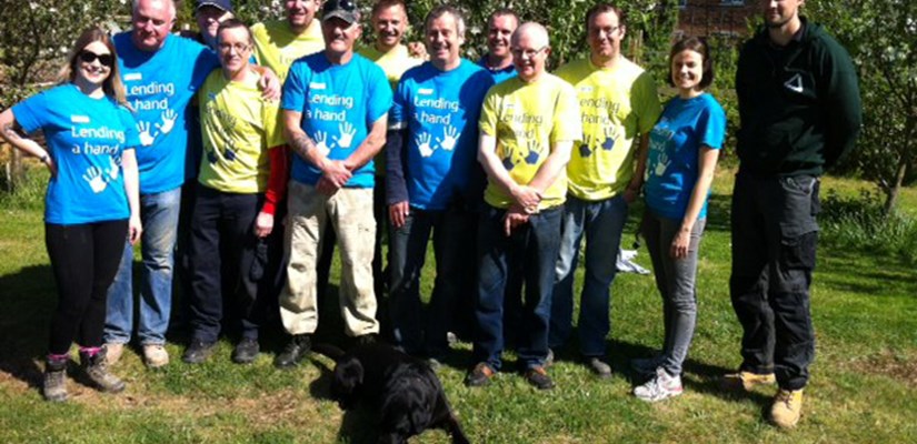 Working with environmental regeneration charity Groundwork, the team of twelve spent a day at Huntingdon Community Nursery Working with environmental regeneration charity Groundwork, the team of twelve spent a day at Huntingdon Community Nursery