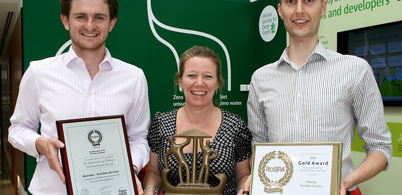 Skanska UK's leading environmental performance celebrated by RoSPA Skanska UK's leading environmental performance celebrated by RoSPA