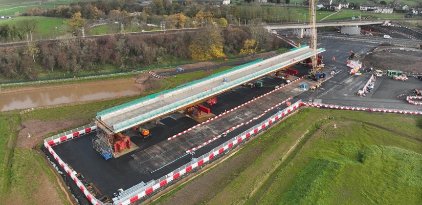 Incredible images show new rail bridge ahead of M6 installation | www ...