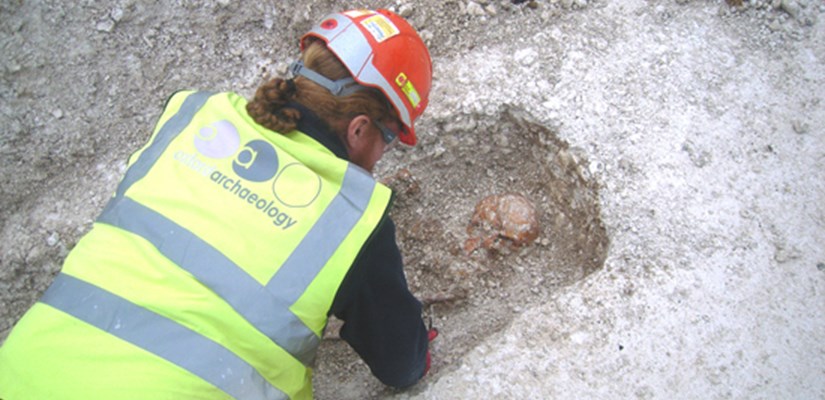 Late Roman burials have been discovered during groundwork to construct, a £250 million training facility for the armed forces at Worthy Down. Late Roman burials have been discovered during groundwork to construct, a £250 million training facility for the armed forces at Worthy Down.