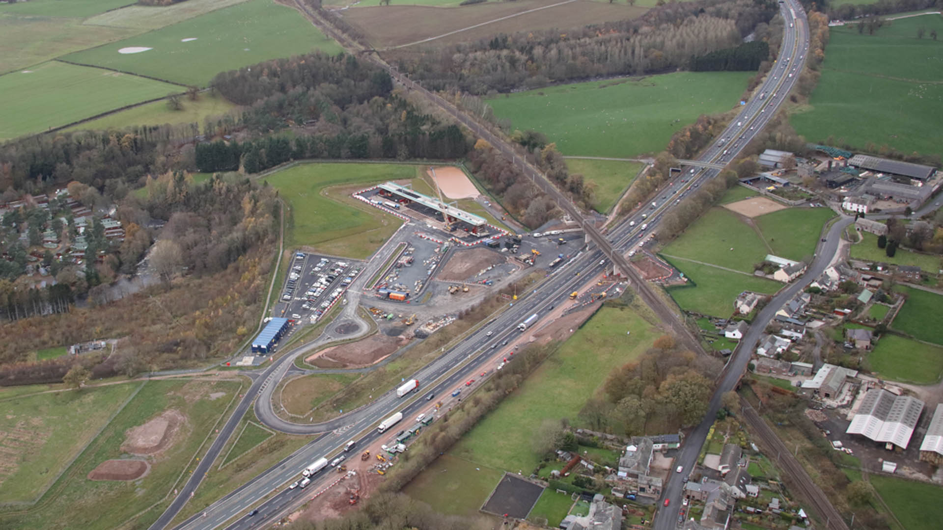 Clifton bridge aerial view