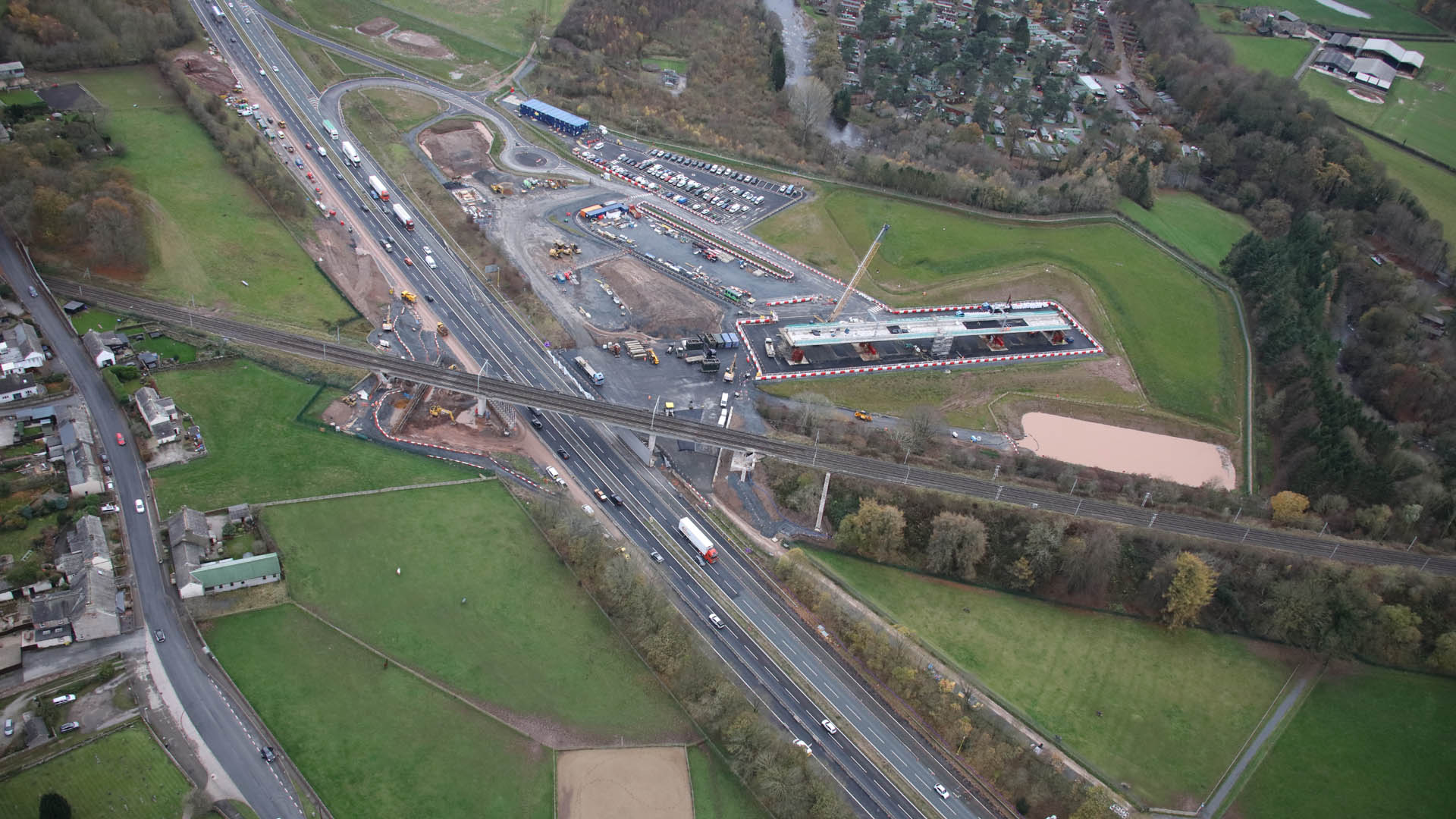 Clifton Bridge aerial view
